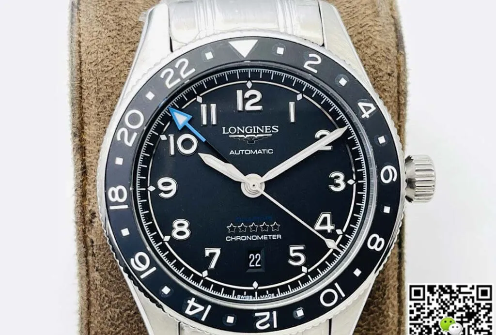 Longines Spirit ZuIu Time L3.812.4.53.6 LG Factory 1:1 Best Edition Replica Watch Black Bezel